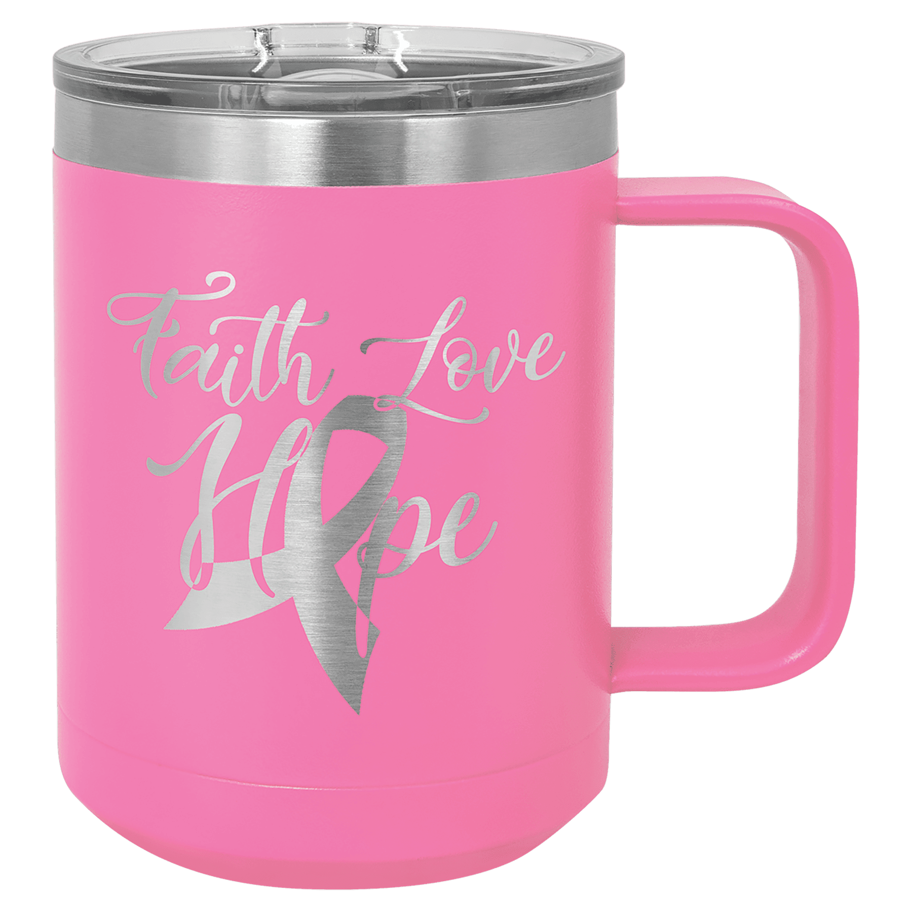 15 oz. Engraved Vacuum Insulated Mug with Slider Lid - Image 5