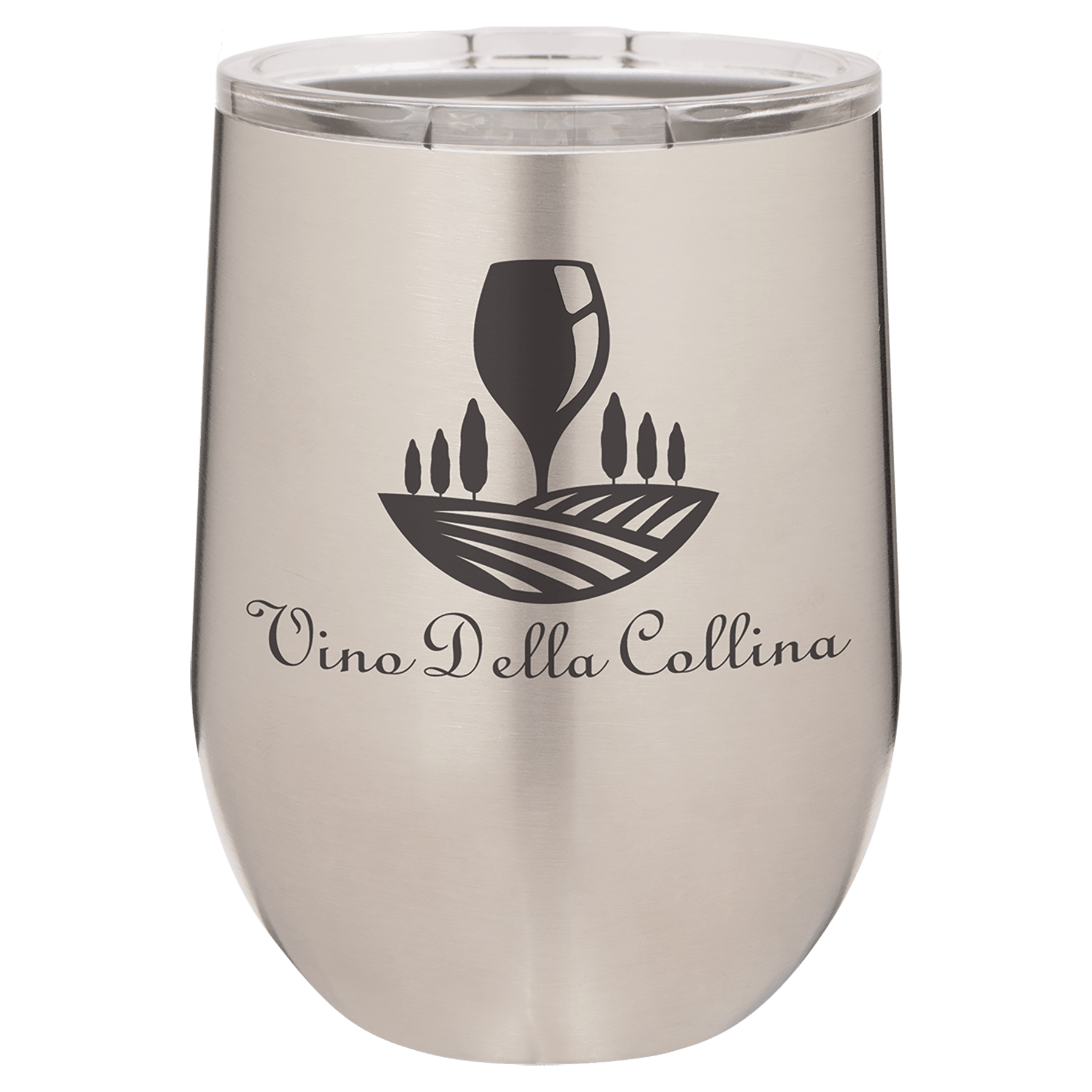 12 oz. Vacuum Insulated Stemless Wine Tumbler with Lid
