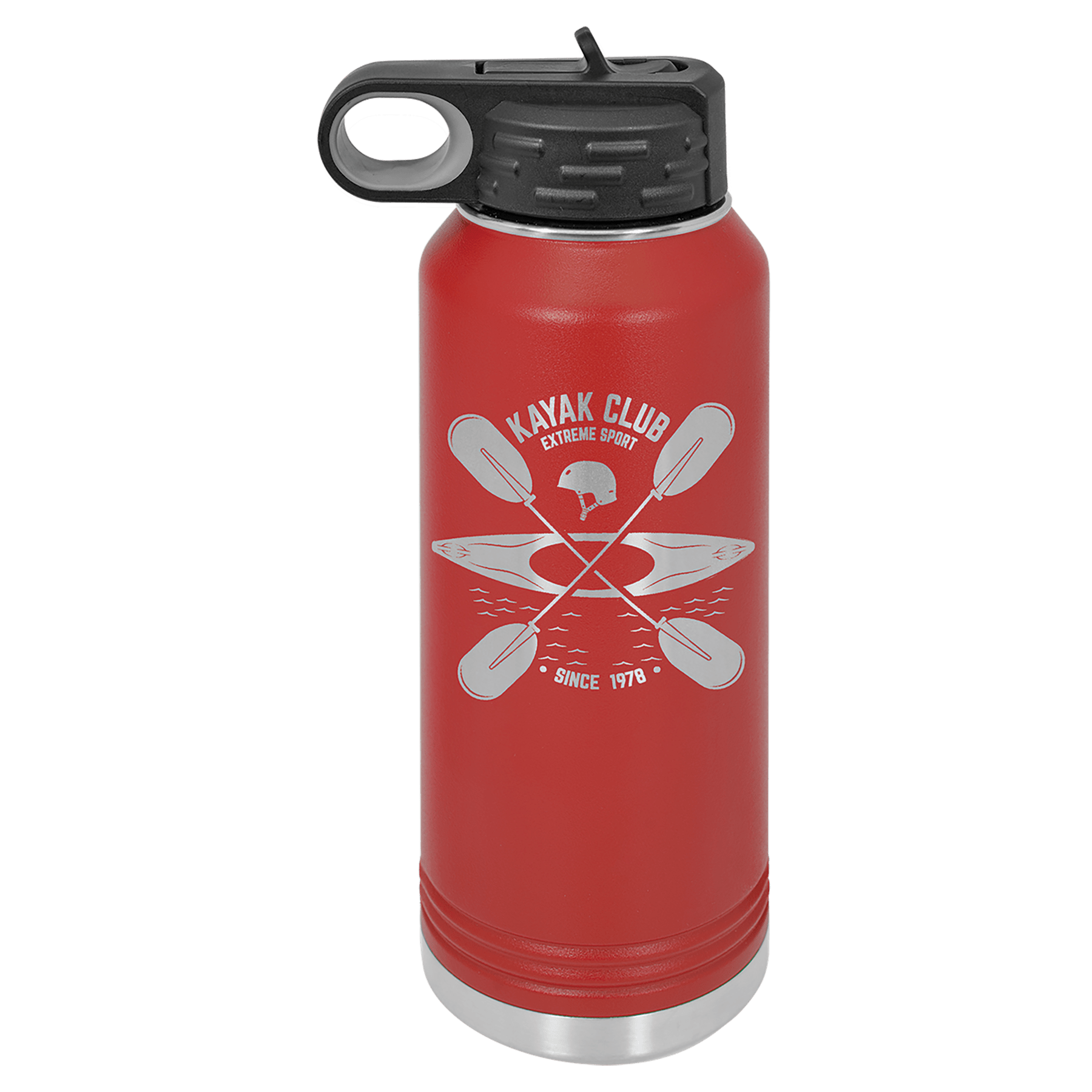 32 oz. Vacuum Insulated Water Bottle with Flip-Top Lid - Image 3