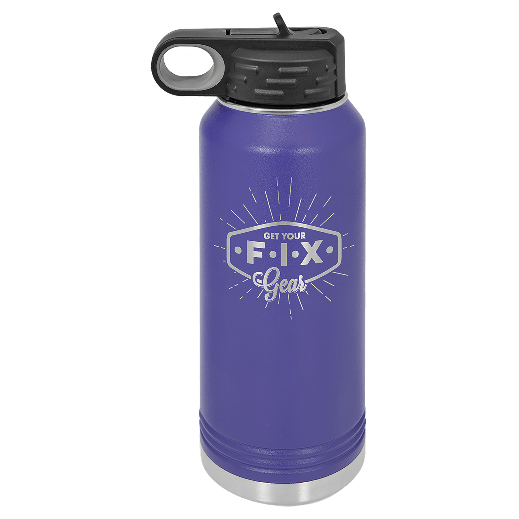 32 oz. Vacuum Insulated Water Bottle with Flip-Top Lid - Image 8