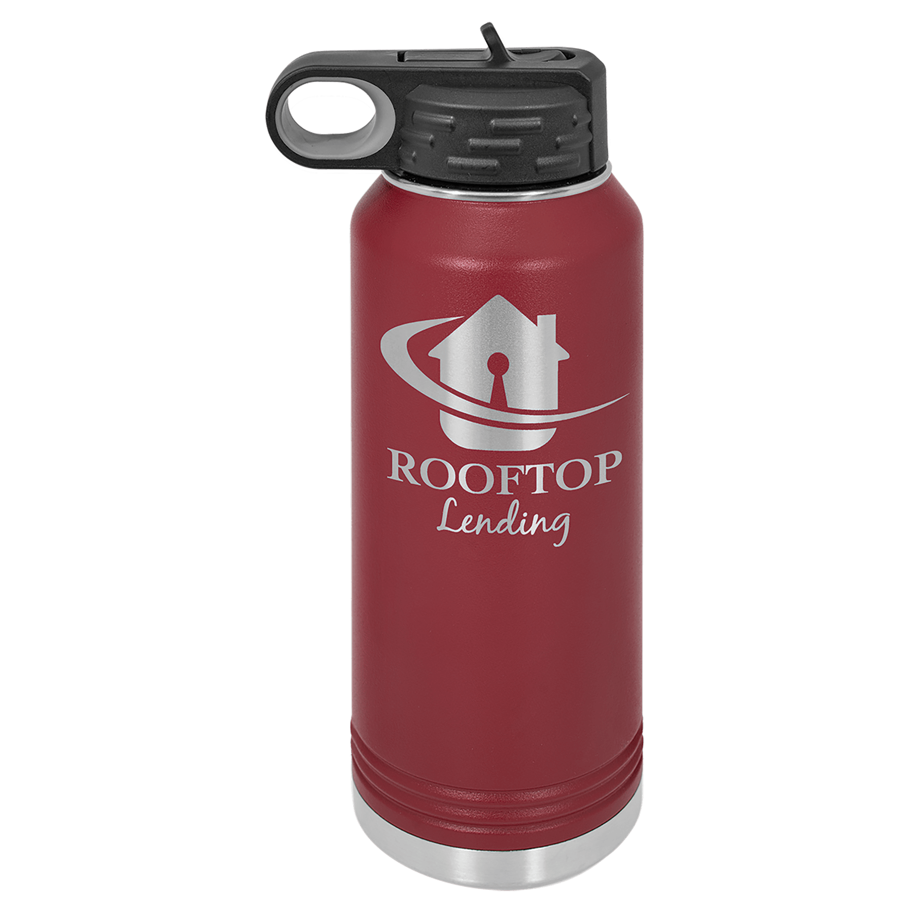 32 oz. Vacuum Insulated Water Bottle with Flip-Top Lid - Image 12