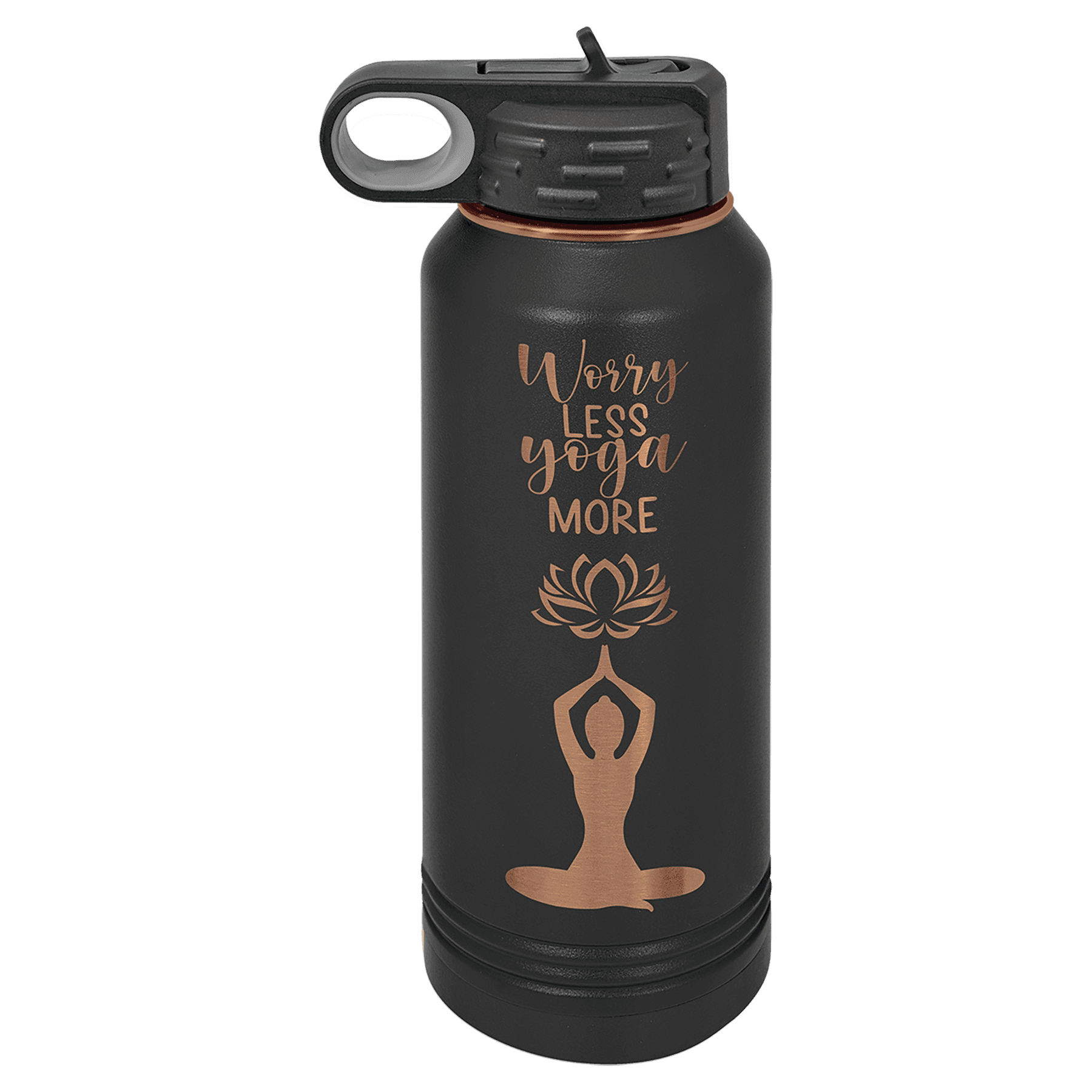 32 oz. Vacuum Insulated Water Bottle with Flip-Top Lid - Image 21
